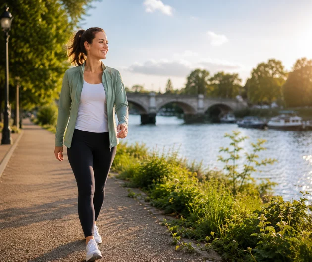 Woman enjoying an active lifestyle after personalised exercise therapy treatment in Richmond