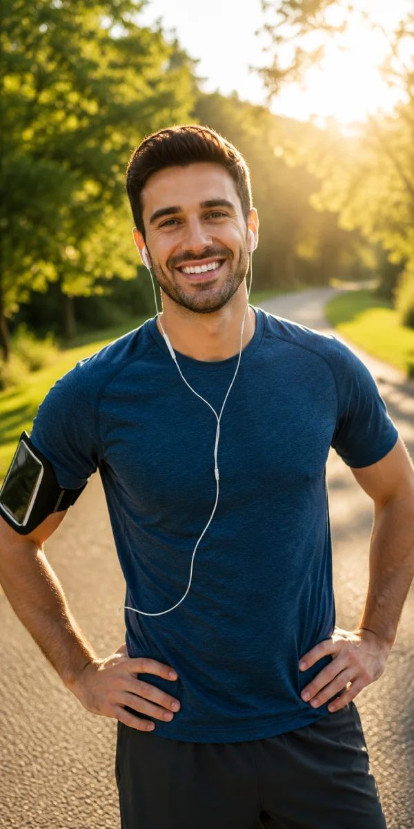Active runner returning to exercise with confidence following sports injury rehabilitation